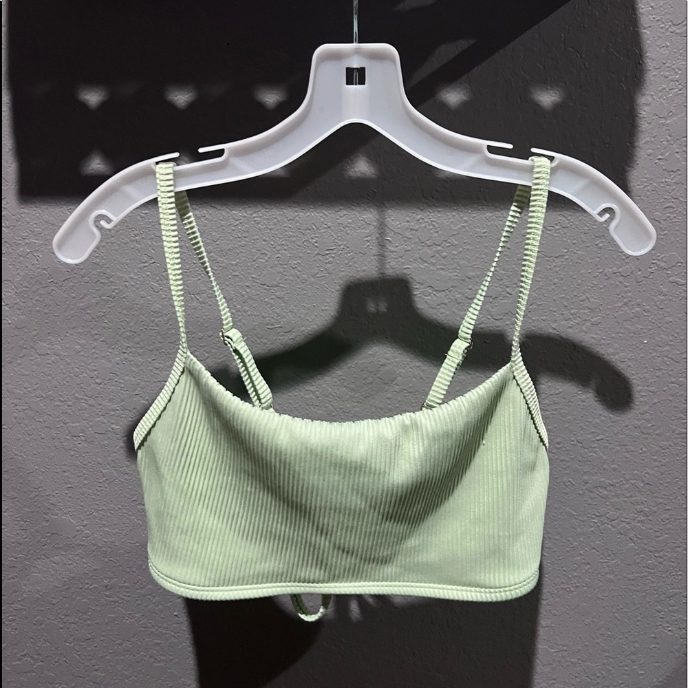 Hollister light green bikini top